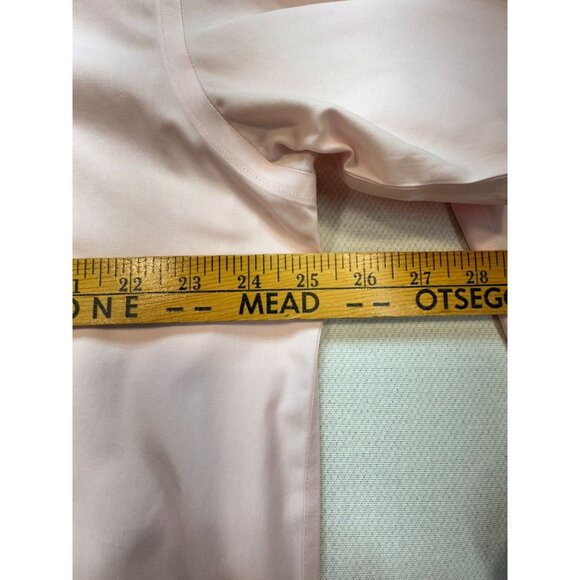 Roundtree & Yorke Gold Label Non-Iron Pinpoint Dress Shirt Mens 16.5 36T  Pink - Picture 8 of 11